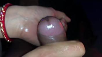 Penis massage by indian lady