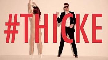 Butt dance challange on the song robin thicke blurred lines pharre