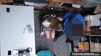 Teenrobbers com pervy guard fucking young teenie and records everything