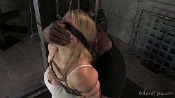 Sweet innocent blonde tied and punished