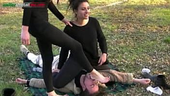 The anna experiences part 2 foot worship outdoor