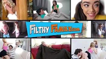 Filthy family young latin step sisters kira perez amp missy robins give their step daddy a bday gift