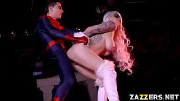 Black cat fucks by spidey from behind her pussy is wet