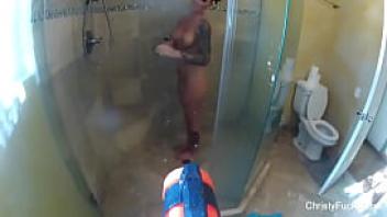 Christy mack shower fun
