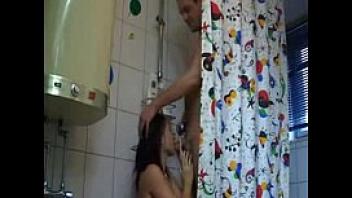 Couple fuck under the shower