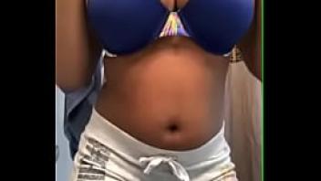 Black girl with big natural tits