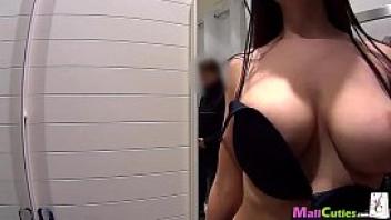 Mallcuties teen amateur girl with big boobs fucks on public