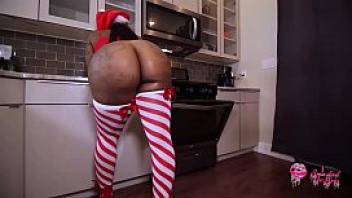 Man walks in on big booty bitch baking cookies naked