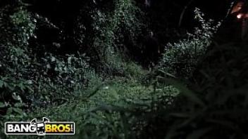 Bangbros kara lee encounters scary villain in the woods