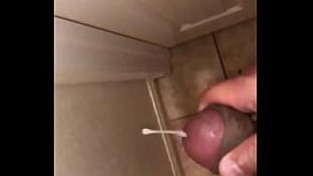 Guy with small dick cums fast in slow motion
