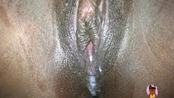Big white cock creampies my black pussy and keeps fucking tabbyktty