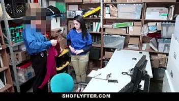 Shoplyfter teen athena rayne caught shoplifting plead and fucked lp officer
