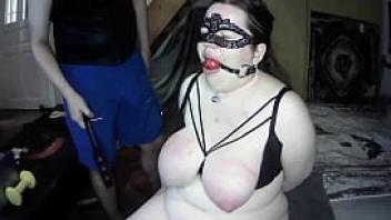 Huge breasted screaming slave girl 039 s hardcore tit spanking