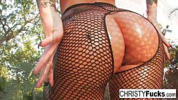 Christy mack shows off her body