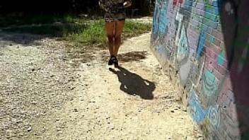 Outdoor exhibitionist masturbation in a park in rome ndash real