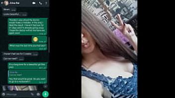After chatting in whatsapp i fucked a porn model she broke up with a guy