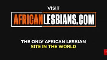Hot real african lesbian action on the couch