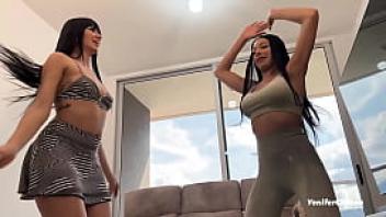 Hot latinas fuck their personal trainer