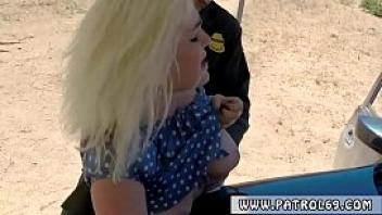 Fake cop cumshot and police mom patron blonde babe does it on the