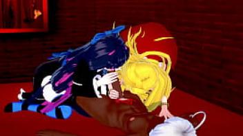 Garterbelt changed and decided to have fun with panty amp stocking in a love hotel