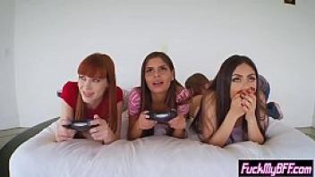 Petite gamer teens fucked by stepbrothers big cock