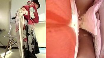 Subtitled japanese kimono pee desperation failure in hd