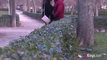 Lucia nieto is back in fakings to suck stranger  dicks right in the public park