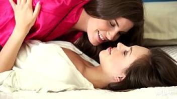 Lesbo sleepover leads to intense fingering with jenny appach amp sindy black
