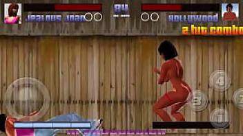 Stripclub showdown big ass black and latina video game where sexy strippers fight and fuck