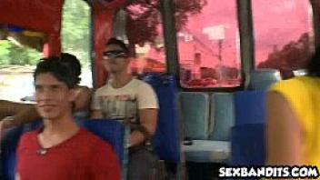 Young latina bitch gets fuck on a bus 14