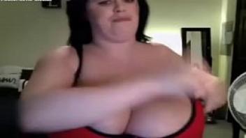 Giant boobs on webcam hooker