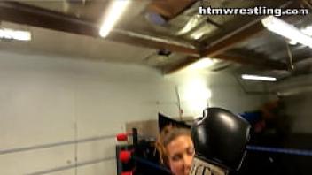 Topless pov boxing female fighter