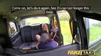 Fake taxi busty sexy blondes tight holes stretched and fucked in cab