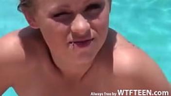 My ex slutty girl thinks that free swimming in my pool but i want to blowjob always free by wtfteen