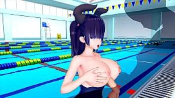 Swimming meets demon 3d hentai 66