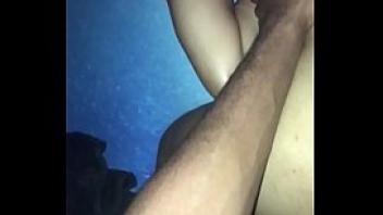 Hot ebony squirts all over cock