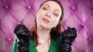 Asmr my very old vegan leather gloves arya grander sfw sounding fetish video