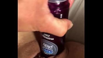 Leaked video chav girl orgasms on lube bottle