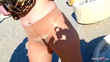 Curvy spanish mature sonia talk to anal sex on public beach