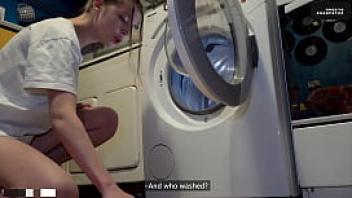 Step sister got stuck again into washing machine had to call rescuers