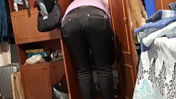 While my stepmom was cleaning the closet my girlfriend licked my pussy lesbian illusion girls