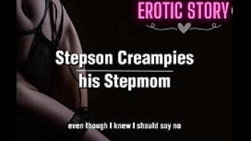 Stepson creampies his stepmom