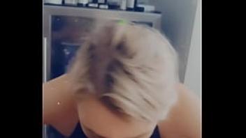 Gagging sloppy morning head on bbc from gorgeous petite blonde teen