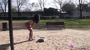 Alanis bangs a black dude flexible latina shows us her skills