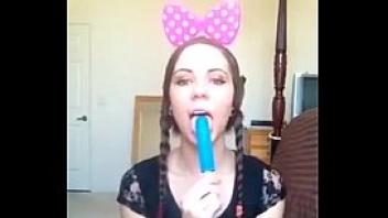 Sucking popsicle asmr tingly sexy erotic 360p
