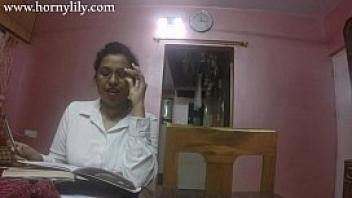 Indian aunty sex horny lily in office