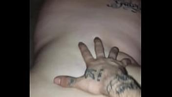 Fucking babe from the back til creampie