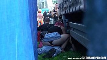 Czech snooper public sex during concert homemade hardcore