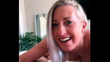 Blonde tinder date suck and fuck my dick like a pro