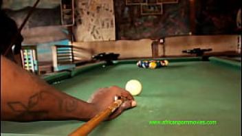 Unprecedented in cameroon the sexual bet in billiards against a good cock and a tight ass